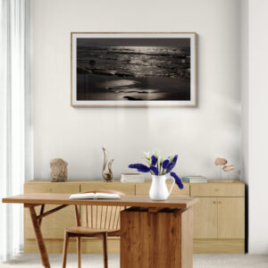 Foto aan de muur. Zeezicht Bidart Frankrijk. Foto © Karen Ketels