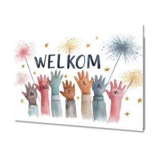 Wenskaart - Welkom in ons team