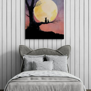 Staring at the moon poster © Karen Ketels
