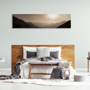 Foto aan de muur canvas zonsondergang boven Tourmalet © Karen Ketels