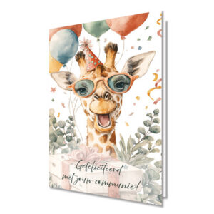 Wenskaart Gefeliciteerd met jouw communie, door Karen's Kaartjes