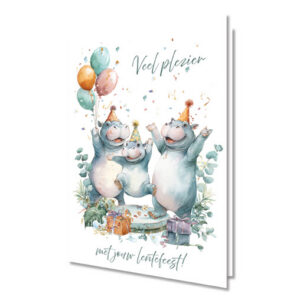 Veel plezier met jouw lentefeest - wenskaart door Karen's Kaartjes