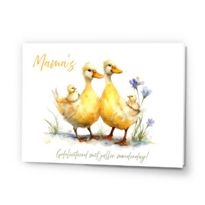 Wenskaart moederdag 2 mama's, karenskaartjes.com